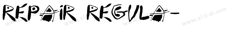Repair Regula字体转换
